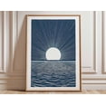 thumbnail image 1 of Ocean Sunrise Sun Waves Wall Art Print, Unframed Paper Poster 16x20in, 1 of 4