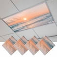 thumbnail image 1 of Ocean Sunset Magnetic Fluorescent Light Covers for Ceiling Lights 2x4 Feet, Summer Beach Shore Sky Sun Scenery Office Classroom Kitchen Drop Ceiling Light Covers Lighting Filters Shade Panel 4 Packs, 1 of 9