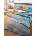 thumbnail image 1 of Ocean Sunset Twin XL Size Down Alternative Comforter, Lightweight Comforter Quilt Bedding Set with Pillow Shams Beach Blue Sky Coastal Seashore Summer All Seasons Bed Comforter Duvet Insert 68"x98", 1 of 7