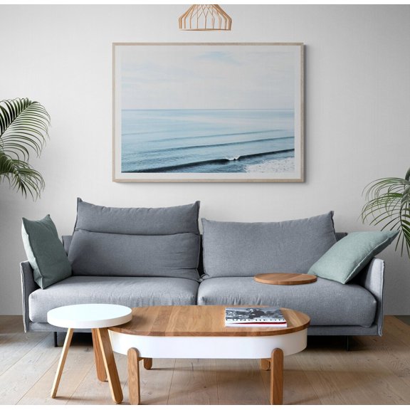 Ocean Surf Minimalist Waves Wall Art Home Decor Unframed Paper Print