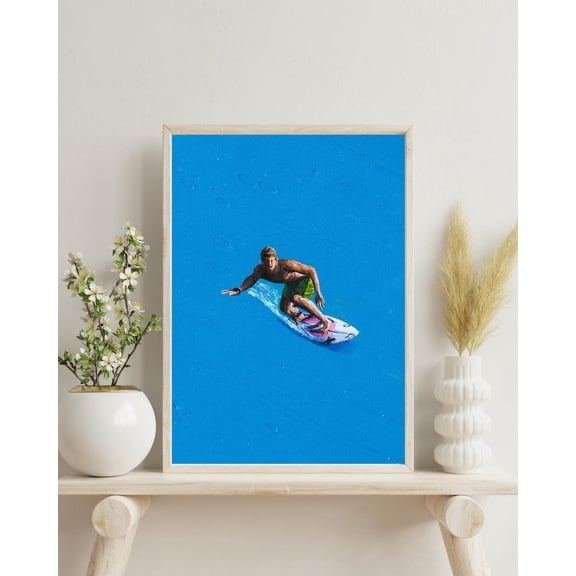 Ocean Surfer Werner Bronkhorst Modern Poster Unframed Paper Print