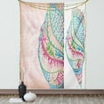 thumbnail image 1 of Ocean Tapestry, Ornate Colorful Seashells Illustration in Different Slides Vitality Theme, Fabric Wall Hanging Decor for Bedroom Living Room Dorm, 5 Sizes, Pink Blue Green, by Ambesonne, 1 of 6