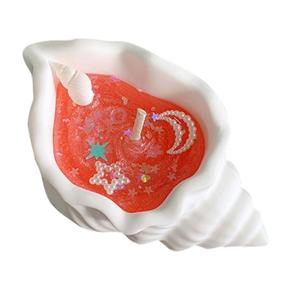 Ocean Theme Conch Shell Aromatherapy Scented Candle for Mother's Day Gifts - Wonderful for Home Decor, Birthday, and Holiday Presents, in Jasmine Oolong