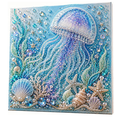 thumbnail image 1 of Ocean Theme Pearl Art DIY Kit, 3D Sparkling Coastal Wall Decor，3D Octopus Diamond Painting Craft, Sea Themed Artwork Set for Adults & Beginners, Ocean Lover Gift, 1 of 8