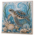 thumbnail image 1 of Ocean Theme Pearl Art DIY Kit, 3D Sparkling Coastal Wall Decor，3D Octopus Diamond Painting Craft, Sea Themed Artwork Set for Adults & Beginners, Ocean Lover Gift, 1 of 8