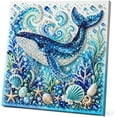 thumbnail image 1 of Ocean Theme Pearl Art DIY Kit,Blue Ringed Octopus 3D Diamond Painting Crafts For Adults,DIY Pearl Mosaic Wall Art Set With Rhinestones,Coastal Home Decor Gift For Beginners, 1 of 6