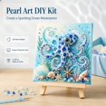 thumbnail image 1 of Ocean Theme Pearl Art DIY Kit,Blue Ringed Octopus 3D Diamond Painting Crafts For Adults,DIY Pearl Mosaic Wall Art Set With Rhinestones,Coastal Home Decor Gift For Beginners, 1 of 7