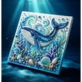 thumbnail image 1 of Ocean Theme Pearl Art DIY Kit,Blue Ringed Octopus 3D Diamond Painting Crafts,DIY Pearl Mosaic Wall Art Set With Rhinestones And Beads,Coastal Home Decor Gift For Adults Beginners, 1 of 6