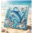 thumbnail image 1 of Ocean Theme Pearl Art DIY Kit,Blue Ringed Octopus 3D Diamond Painting Crafts,DIY Pearl Mosaic Wall Art Set With Rhinestones And Beads,Coastal Home Decor Gift For Adults Beginners, 1 of 6