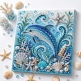 thumbnail image 1 of Ocean Theme Pearl Art DIY Kit, DIY Pearl Painting Kit, Ocean Diamond Art for Adults & Beginners, Sparkling Coastal Wall Decor(H), 1 of 5