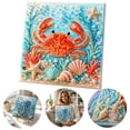 thumbnail image 1 of Ocean Theme Pearl Art DIY Kit, Diamond Art Kits for Adults, Ocean Diamond Art for Adults & Beginners, Sparkling Coastal Wall Decor, 1 of 6