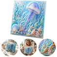 thumbnail image 1 of Ocean Theme Pearl Art DIY Kit, Diamond Art Kits for Adults, Ocean Diamond Art for Adults & Beginners, Sparkling Coastal Wall Decor, 1 of 6