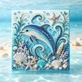 thumbnail image 1 of Ocean Theme Pearl Art DIY Kit, Dolphin DIY Pearl Painting Set, Sparkling Coastal Wall Decoration with Dolphin Diamond Pearl Art for Beach Enthusiasts, 1 of 6
