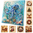 thumbnail image 1 of Ocean Theme Pearl Art DIY Kit, Octopus DIY Pearl Painting Kit, Ocean Diamond Art for Adults & Beginners, Sparkling Coastal Wall Decor(Octopus), 1 of 9
