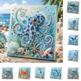 thumbnail image 1 of Ocean Theme Pearl Art DIY Kit, Shark Pattern 3D Pearl Craft Kit for Adults, Sparkling Coastal Pearls Mosaic Art with Pearls & Rhinestones, DIY Home Wall Decor Gift, 1 of 5