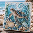 thumbnail image 1 of Ocean Theme Pearl Art DIY Kit, Special Shape Pearl Art Kit, Diamond Pearl Art Kit, DIY Pearl Painting Craft Kit for Adults Beginners, Ocean Wall Decor, 1 of 7