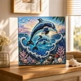 thumbnail image 1 of Ocean Theme Pearl Art DIY Kit, Therapeutic Hands-On Activity for Creating Unique Shell-Inspired Room Accents with Beautiful Pearl Finishes (Dolphin), 1 of 8