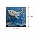 thumbnail image 1 of Ocean Theme Pearl Art Diy Kit, Whale 3D Rhinestone Bead Painting Set, Beginner Friendly Handcraft Kit, Exquisite Underwater Artwork For Living Room Bedroom Decoration, 1 of 6