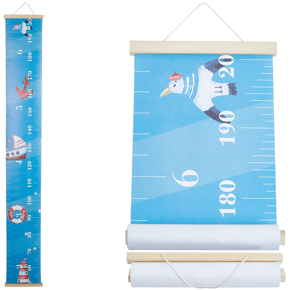 Ocean Theme Removable Height Chart for Wood SGC Hanging Measuring Chart ...