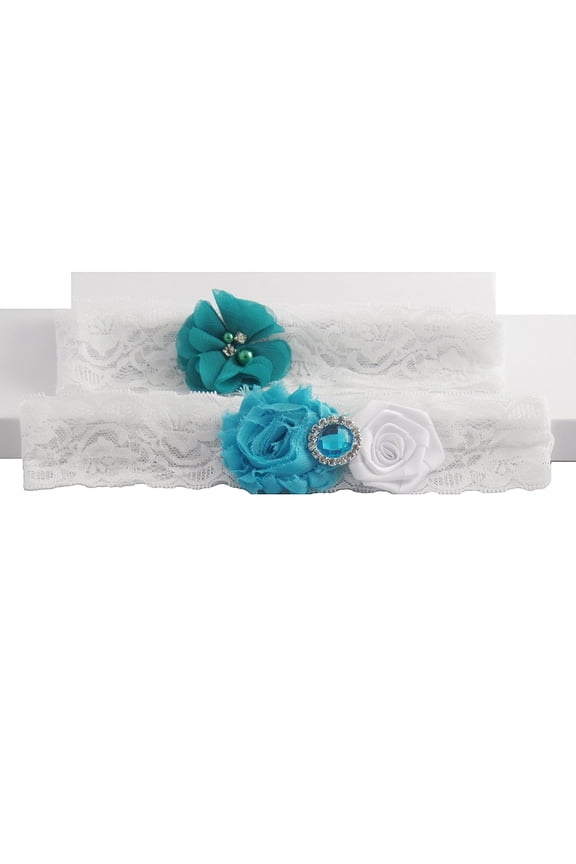 Ocean Theme Wedding Garter Lace Set