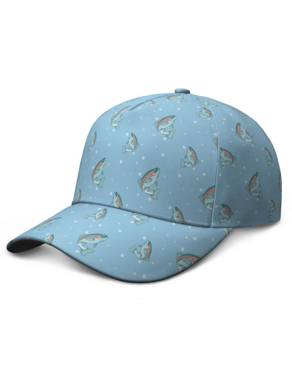 Ocean Themed Adjustable Snapback Hat - Nautical Beach Cap with UV Protection for Men & Women