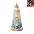thumbnail image 1 of Ocean Themed Lighted Lighthouse DIY Kit, Sea Glass Art Kit, DIY Craft Kits for Adults, Complete Accessory Set with Shells Pearls for Family Hand‑Craft Project Tabletop Home Decoration-A, 1 of 6