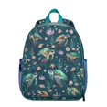 thumbnail image 1 of Ocean Themed School Backpack - Waterproof, Breathable Padded with Coral Reef Design, 1 of 6