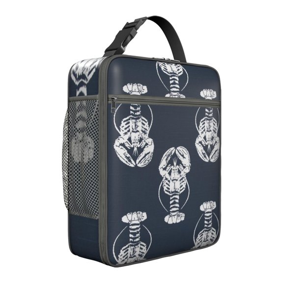 Ocean-Themed Shark Lunch Bag for Teenagers and Adults, Premium Insulated Reusable Lunch Box with Leakproof Design, Soft Compact Lunch Bag for School, Office or Work