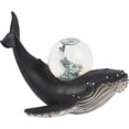 thumbnail image 1 of Ocean Themed Snow Globe (Humpback Whale Mama with Baby on Back) - Black, 1 of 5