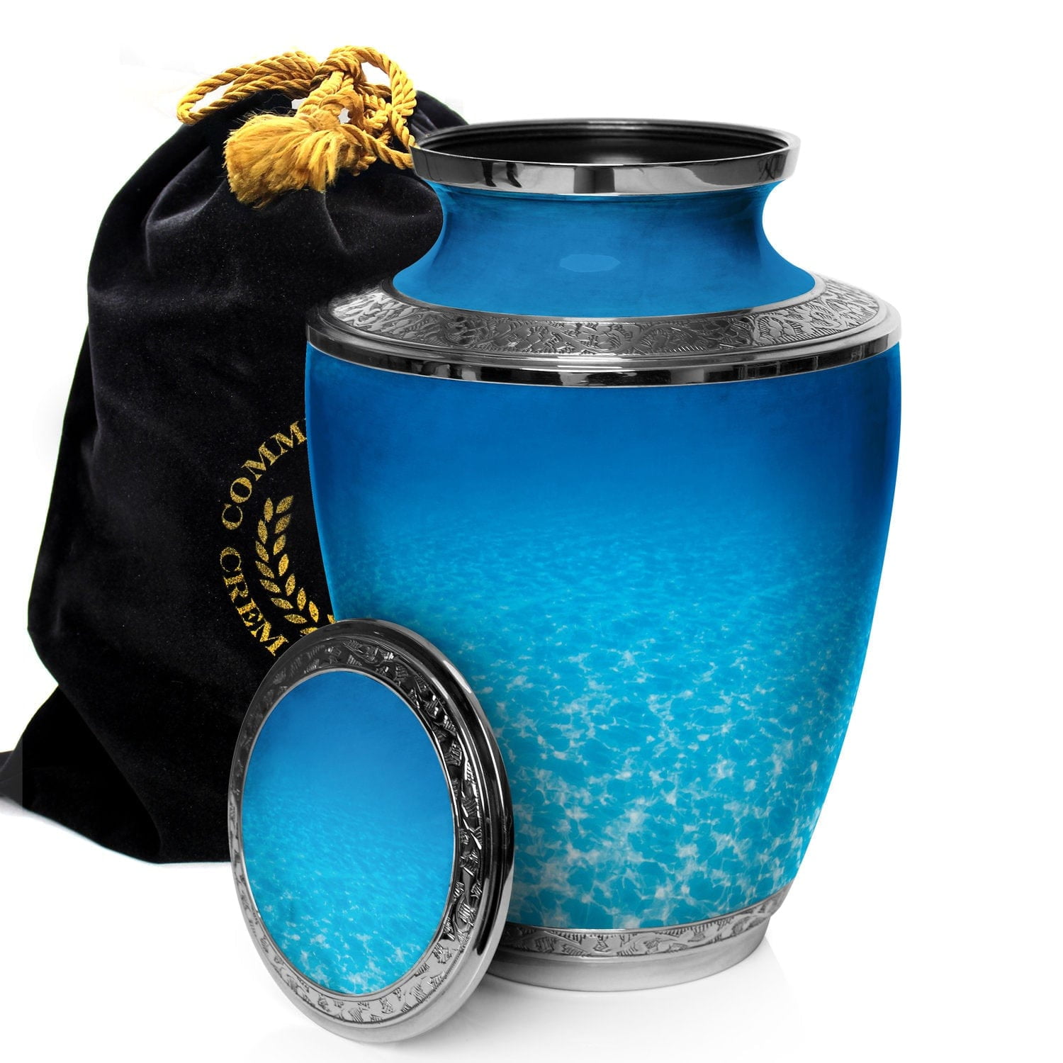 Ocean Tranquility Urn - Cremation Urns for Cremation Ashes Urns for Adult Cremation Ashes Urns for Ashes Urns for Adult Ashes - Cremation Urns for Human Ashes- Extra Large