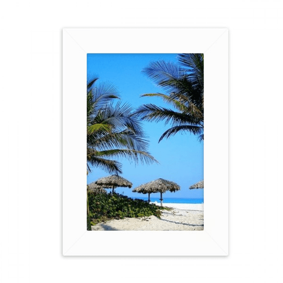 Ocean Tree Blue Sky Picture Desktop Photo Frame Picture Display Decoration Art Painting