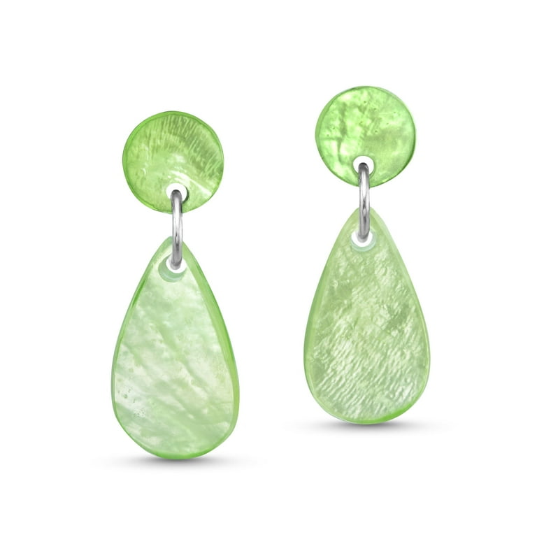 Capiz Teardrop Hoops Capiz Teardrop Hoops