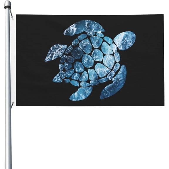 Ocean Tribal Hawaiian Sea Turtle Flag 3x5 FT Bright Flags