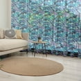 thumbnail image 1 of Ocean Tulle Curtains with Rod Pocket, Waves of the Sea with Lotus Culture Nautical Illustration, Sheer Drape for Wedding Party 2 Panels, 7 Sizes, Pale Blue Navy Blue, by Ambesonne, 1 of 3
