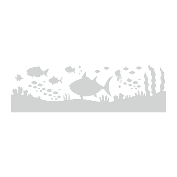 Ocean Tuna Fish Decals for Etched Glass Shower Doors Windows - SC06