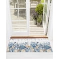 thumbnail image 1 of Ocean Turtle Front Door Mat Retro Sea Stars Shells Blue Leaf Welcome Doormat Indoor Outdoor Entrance Floor Mat Non-Slip Washable Runner Rug for Front Porch Decor 20x63 Inch, 1 of 6