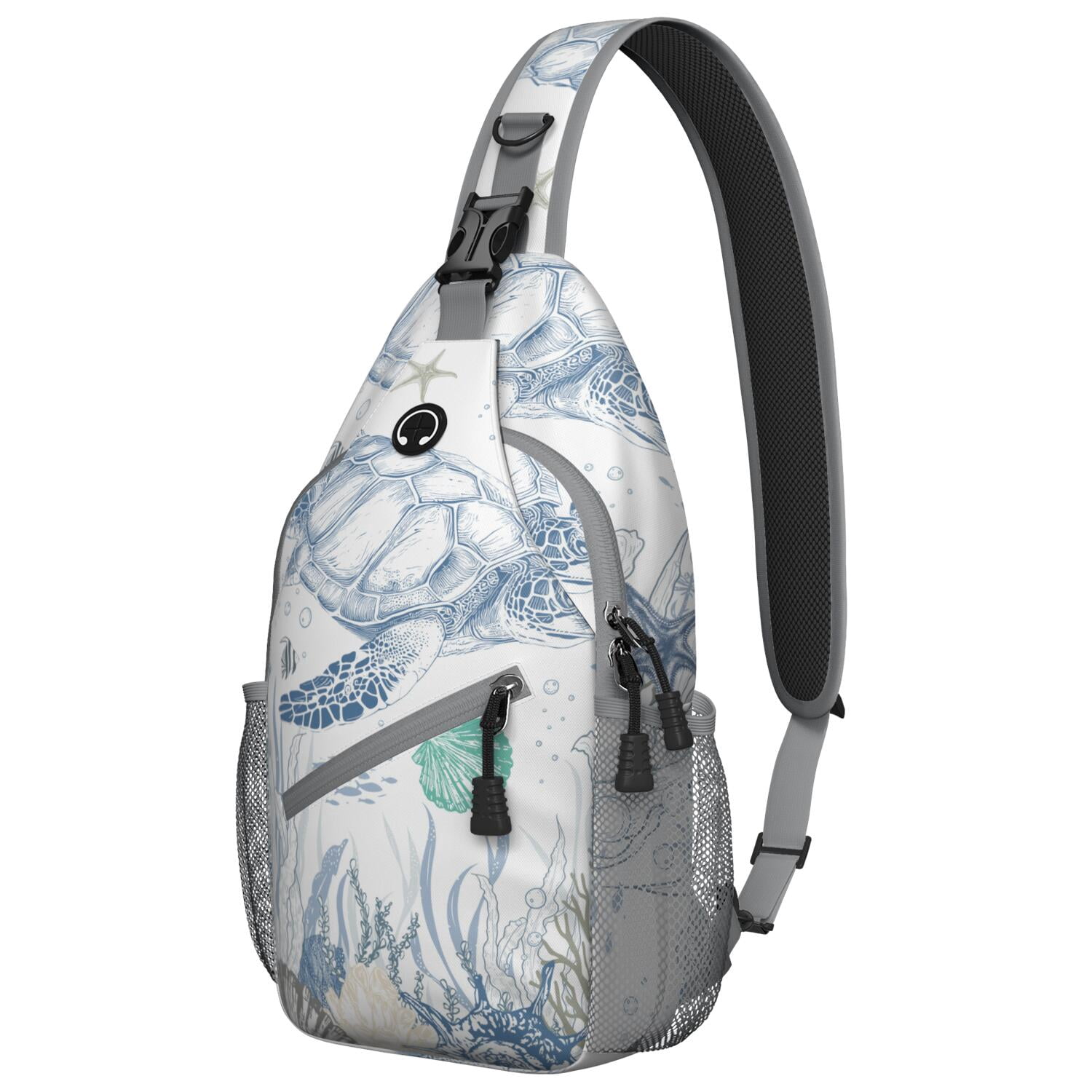7861 Ocean Backpack Sea Turtle Zen Aqua Anti-Theft Travel Backpack Sea Turtle Hawaiian Ocean Travel Backpack – Durable Oxford  main image 3