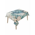 thumbnail image 1 of Ocean Turtle Table Cloth 60x84 Inch Rectangle, Retro Coral Starfish Anchor Coastal Wood Waterproof Tablecloth Washable Table Cover for Party Picnic Dinner Decor, 1 of 9