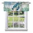 thumbnail image 1 of Ocean Turtle Valance Curtain Coral Starfish Vintage Wood Texture Window Valances Rod Pocket Short Curtains Window Treatments for Kitchen Bedroom Bathroom Laundry 42" x 12", 1 of 9