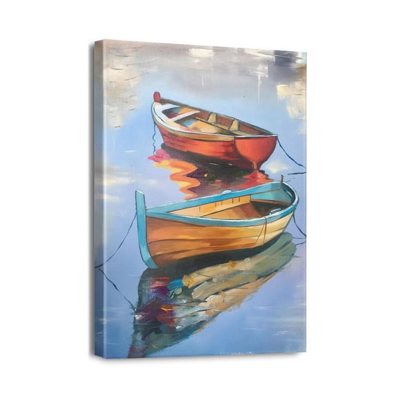 Ocean View 12x16 Beach Wall Art Depicting Tranquil Sand & Sea Scene, Ideal for Office Decor