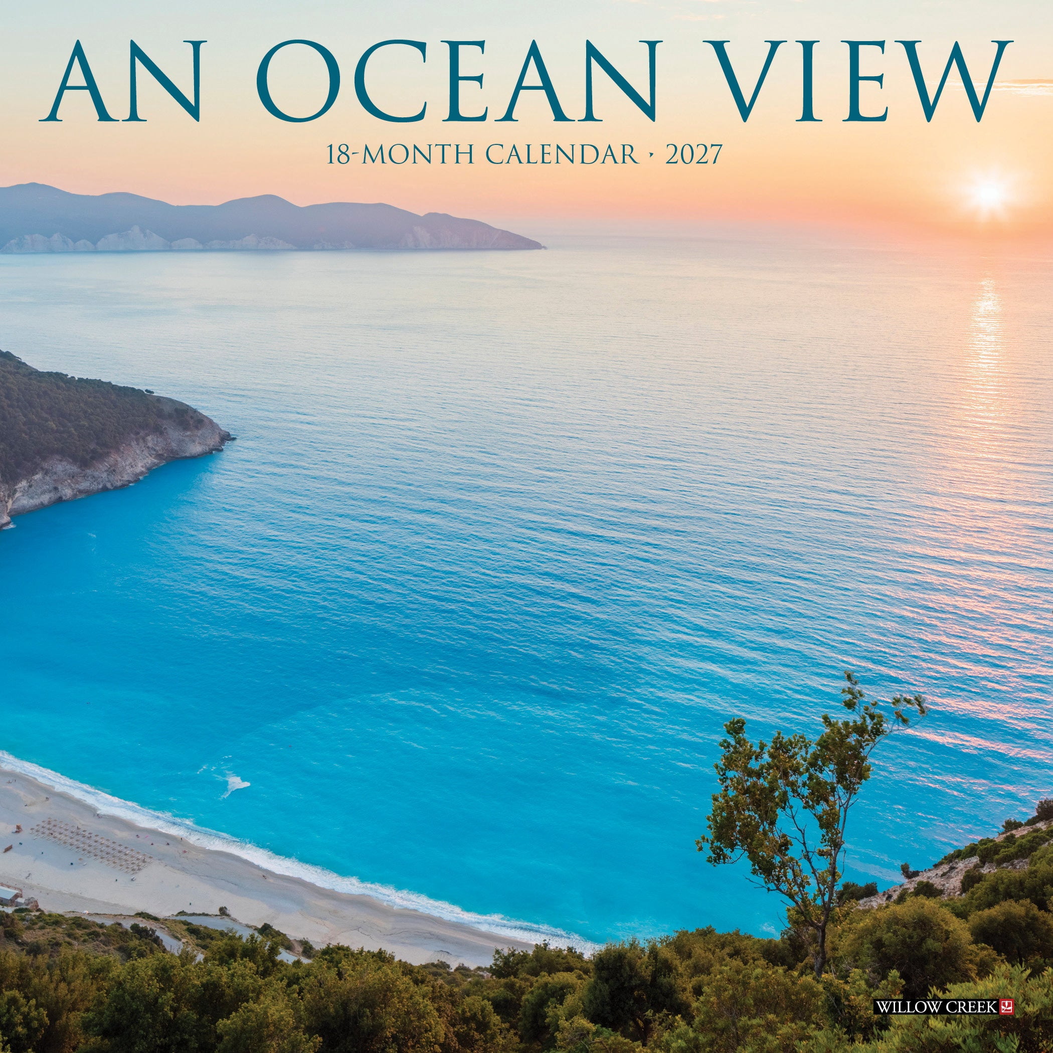 Willow Creek Press, Ocean View 2027 Mini Wall Calendar