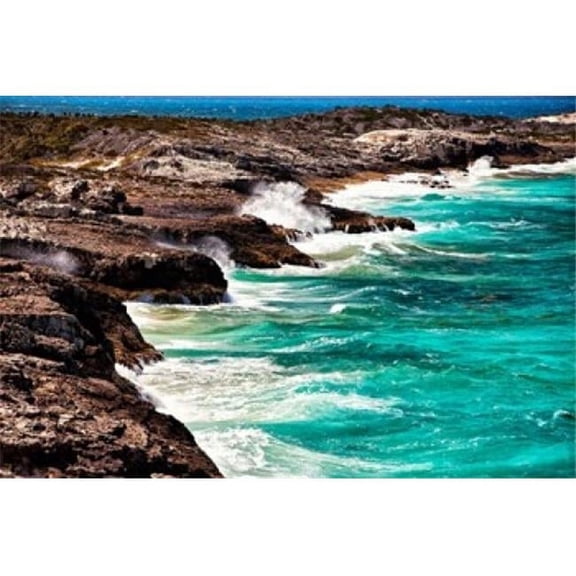 Ocean View From Warderick Cay Day Land & Sea Park Exuma Bahamas Poster Print by Joe Restuccia III