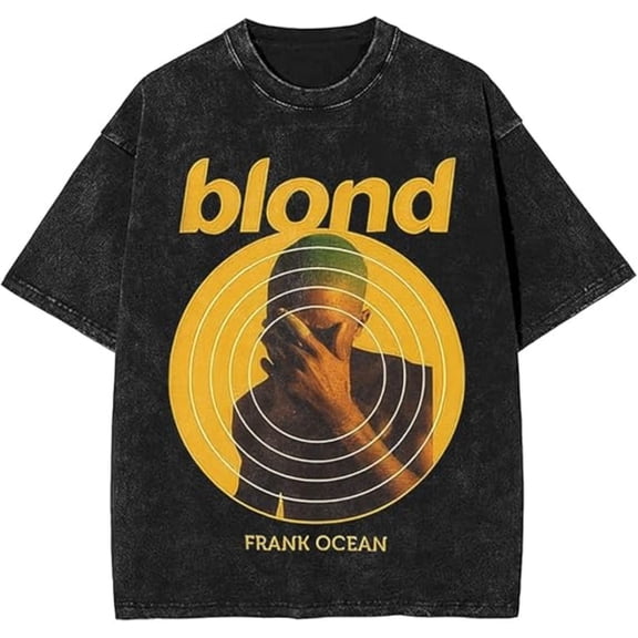 Ocean Washed TShirt Casual Cotton Vintage Oversize T-Shirt Fashion Frank Mens O-Neck Short Sleeve Tees Tops