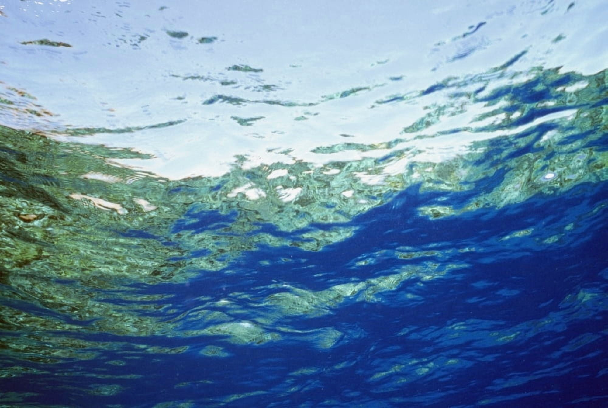 Ocean Water And Reflections Close-Up Canvas Art - Alex Misiewicz Design Pics (17 x 11)