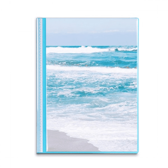 Ocean Water Beach Science Nature Picture Book Sheet Protectors Portfolio Binder Folder