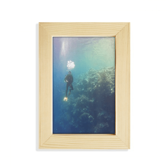 Ocean Water Diving Science Nature Picture Desktop Display Photo Frame Picture Art Painting 5x7 inch