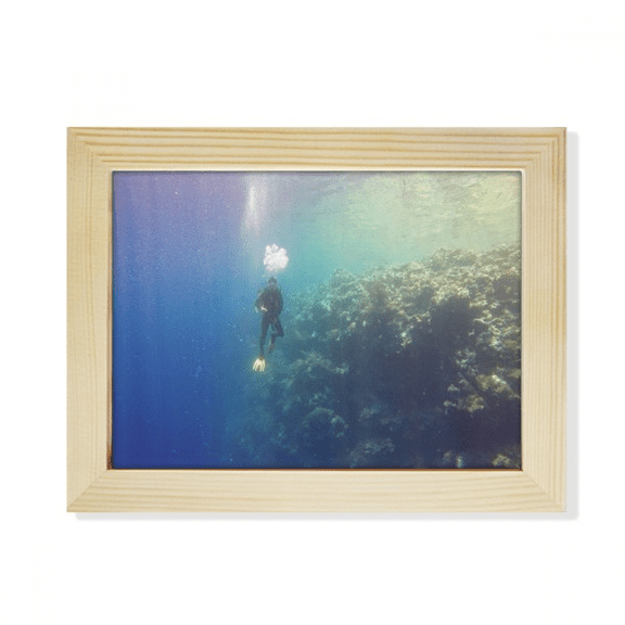 Ocean Water Diving Science Nature Picture Desktop Photo Frame Picture Art Decoration Painting 6x8 inch