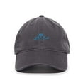 thumbnail image 1 of Ocean Wave Baseball Cap Embroidered Cotton Adjustable Dad Hat Charcoal, 1 of 1