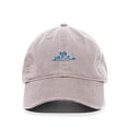 thumbnail image 1 of Ocean Wave Baseball Cap Embroidered Cotton Adjustable Dad Hat Light Grey, 1 of 1