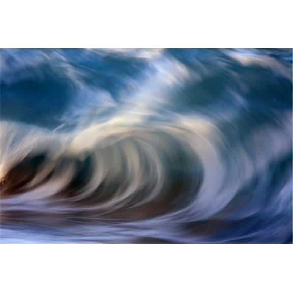 Ocean Wave Blurred by Motion - Hawaii United States of America Poster Print by Vince Cavataio, 19 x 12